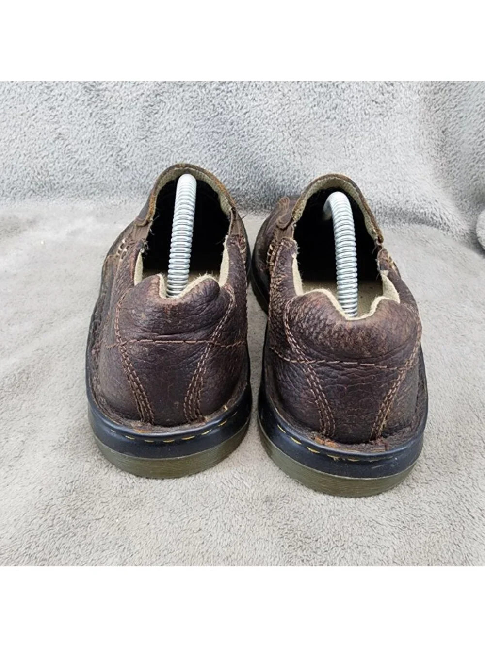 Dr Martens Shoes Mens Size 8 Brown Leather Mawgan Slip On Loafers *Read*